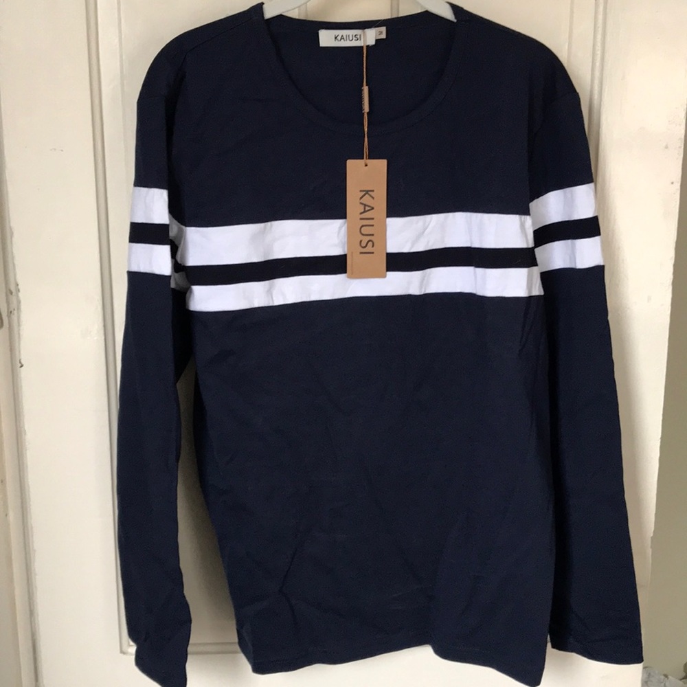 NWT long sleeve Navy shirt